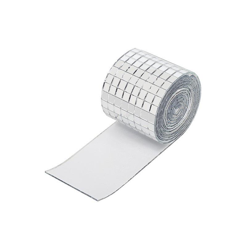 Self-Adhesive Waterproof Mosaic Mirror Frame Sticker for Bathroom Decor