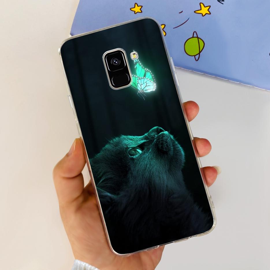 For Samsung Galaxy A8 Plus 2018 Case SM-A730F Luxury Painted Cover Soft Silicone Phone Case For Samsung A8 2018 A530F A8+ Fundas