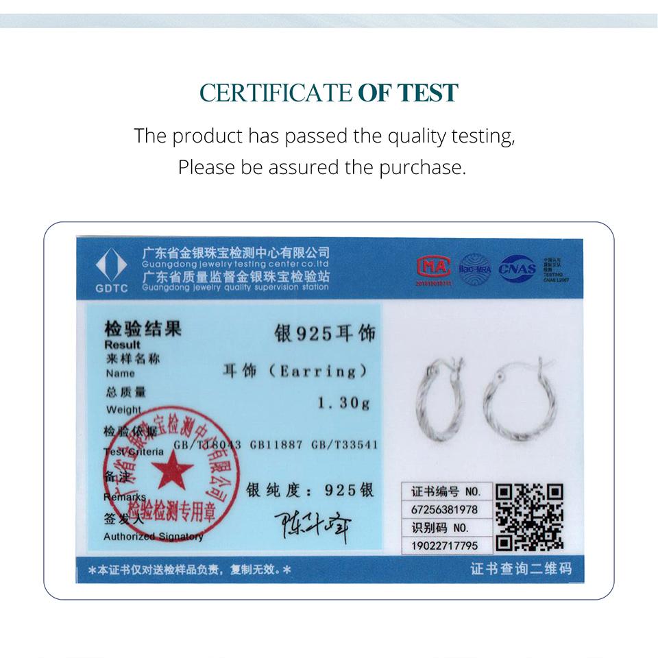 BAMOER 925 Sterling Silver Hoop Earrings for Women Lightwieght Big Hoop Earrings Hypoallergenic Mobius Trendy Hoop Earrings