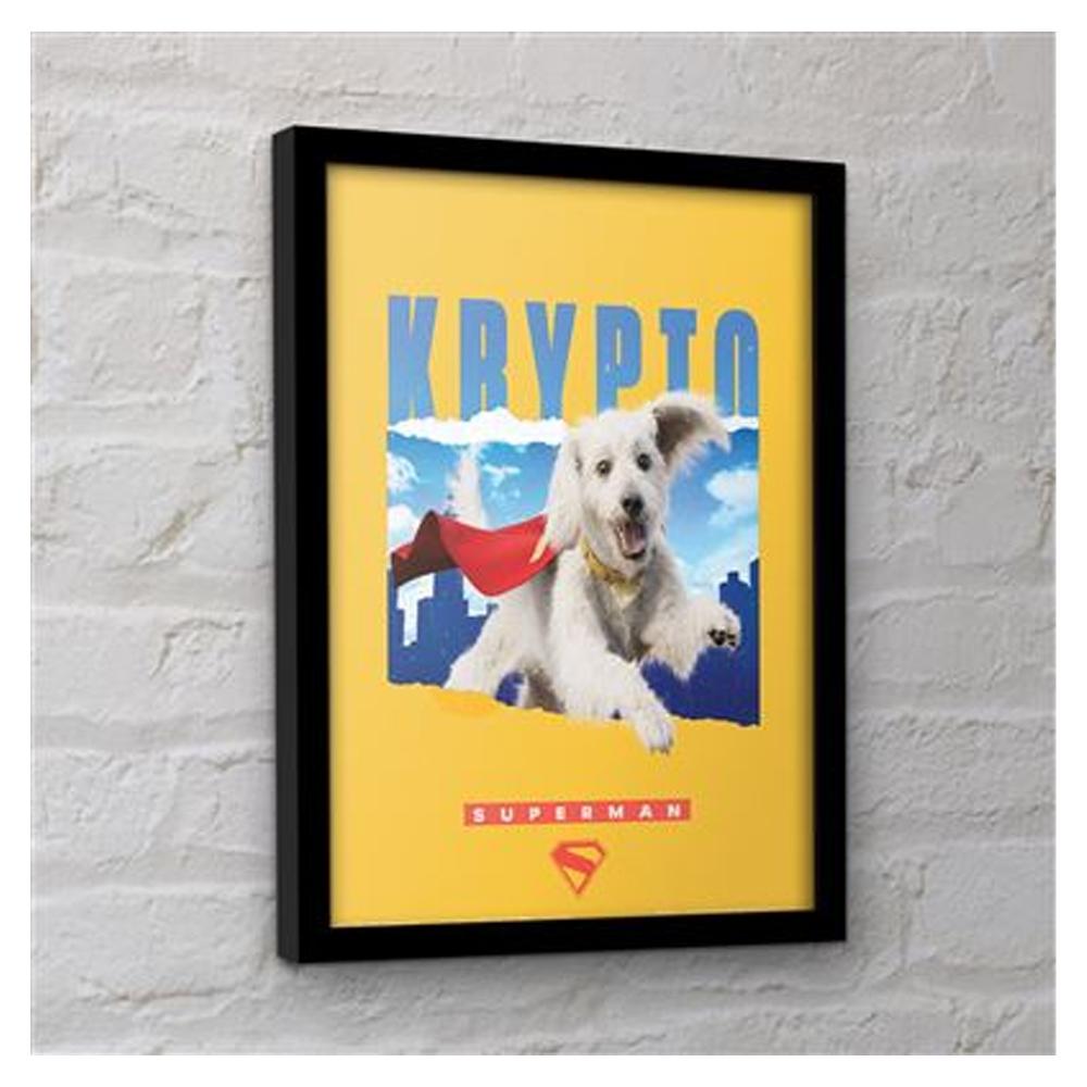 Superman Krypto Framed Poster