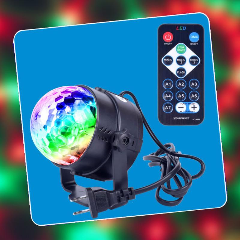 Mini Disko Párty Světelná Koule KTV Projekce Barevná Atmosféra Rotující Světlo Malá LED Pódium Barevná Lampa