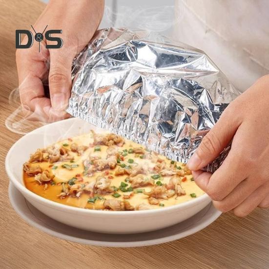 Folie de aluminiu, folie de izolație, capac rezistent la căldură pentru alimente, pentru bucătărie, pungi elastice pentru păstrarea prospețimii, folie de aluminiu, capace pentru depozitarea alimentelor