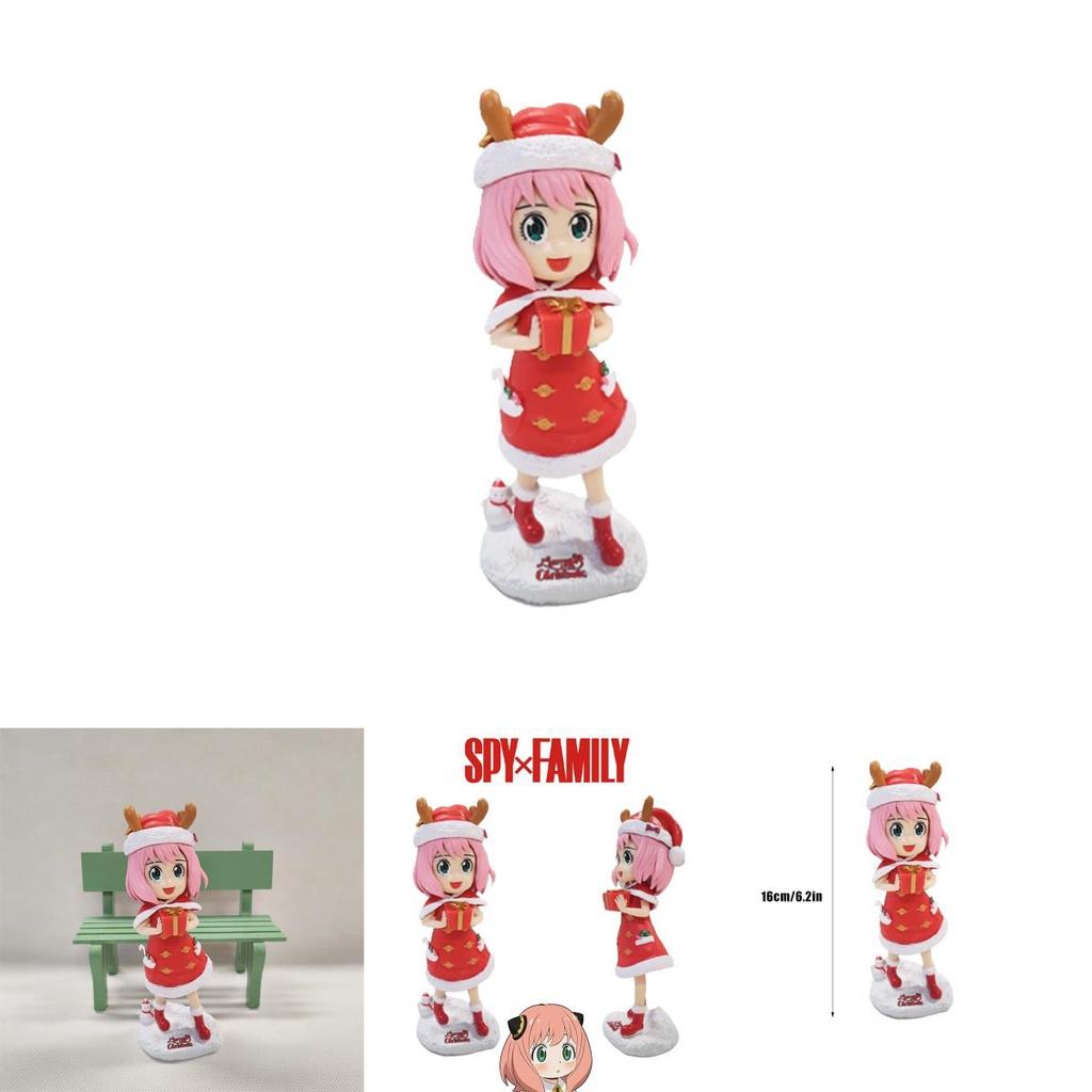 Spy×family Anya Forger Figure Model Anime Doll Kids Gift Xmas Dress Up