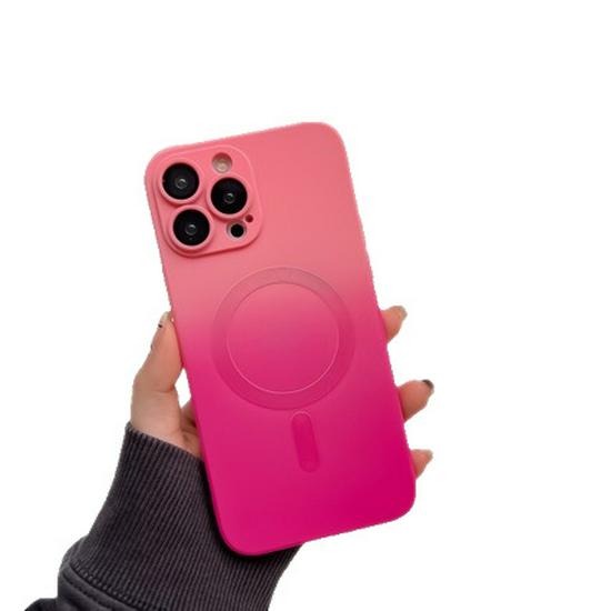 Dual-Color Gradient Magnetic Case for iPhone 15 Pro Max/17 with Lens Protector