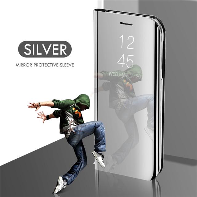 Luxusní Smart Mirror Case Pro Xiaomi Mi 13T 12T 11T 10T 9T Pro Coque Pro Mi 14 13 12 11 Lite Ultra Leather Flip Stand Kryt telefonu