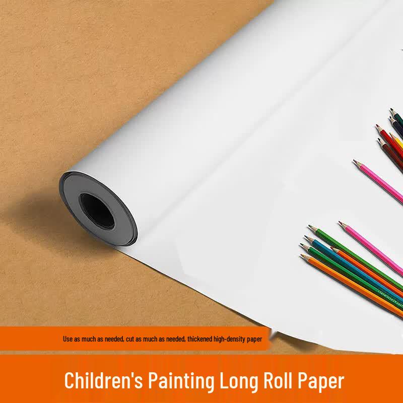 Children's Large White Paper Art Roll