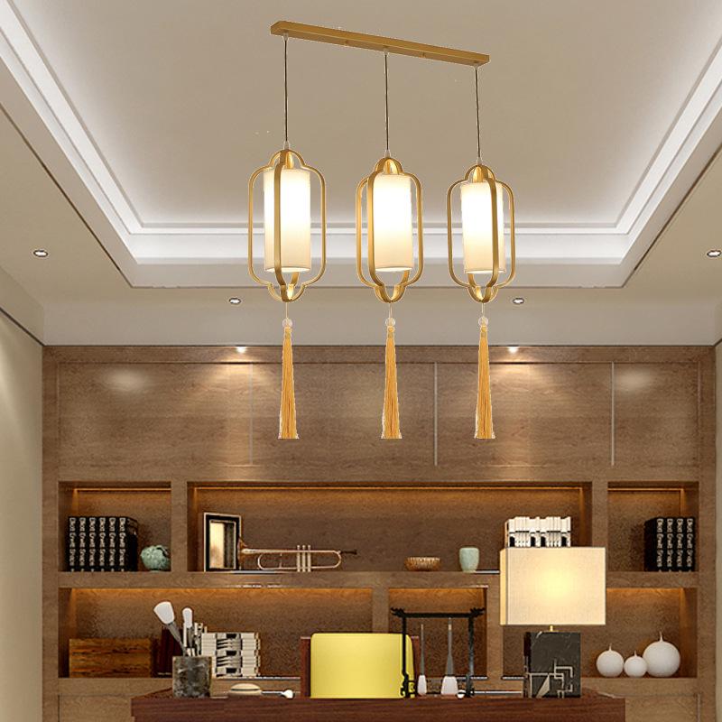 Chinese Zen Style Single Head Pendant Light for Restaurant, Bedroom, Tea Room, Corridor, and Dining Room