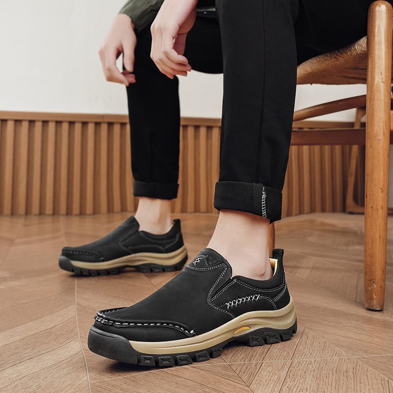 Große Größe 48 Handgefertigte Lässige Lederschuhe Herren Bequeme Mokassins Herren Flache Schuhe Echtes Leder Herrenschuhe