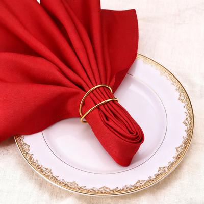 6/12Pcs Golden Napkin Rings Alloy Spiral Design Napkin Holders Buckles Family Dinner Wedding Party