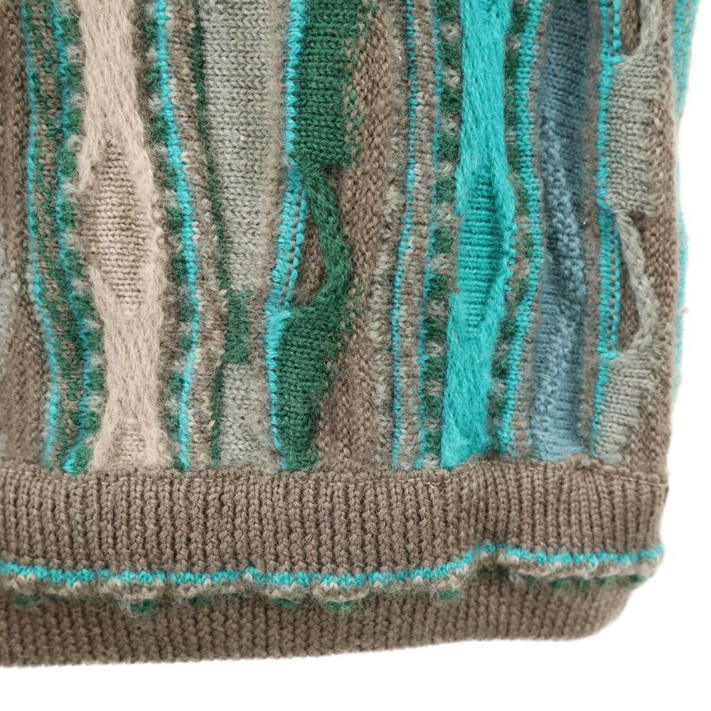 MULGA CLASSICS 90s Old Overall Handle Long Sleeve Sweater M 3D Knit Men's Used