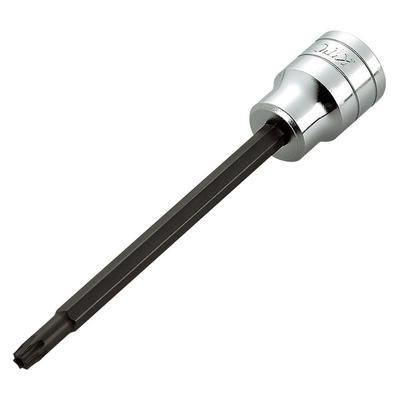 Kyoto Tool Long Torx Bit Socket T70 (KTC) 12.7mm (1/2 Inch) T-Shaped Tamper-Proof BT4-T70HL