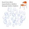 Furniture Leg Caps Chair Leg Caps Transparent Table Chair Foot Cover Silicone Wear-resistant Cap Noise Reduction Protect Floor