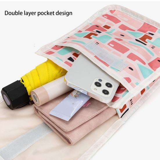 Geantă Bicicletă Impermeabilă Capacitate Mare Design cu Buton Strat Dublu Ghidon Tub Față