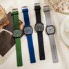 Vintage Style Quartz Watch With Silicone Band For Men And Women