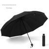 Ten-Rib Extra-Large Folding Umbrella, Uv Protection Umbrella for Three People, Dual-Use for Sun and Rain, Enlarged Manual 70% off Sun Umbrella