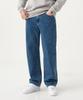 Akeusi Daily Semi-Wide Denim Pants (Blue)
