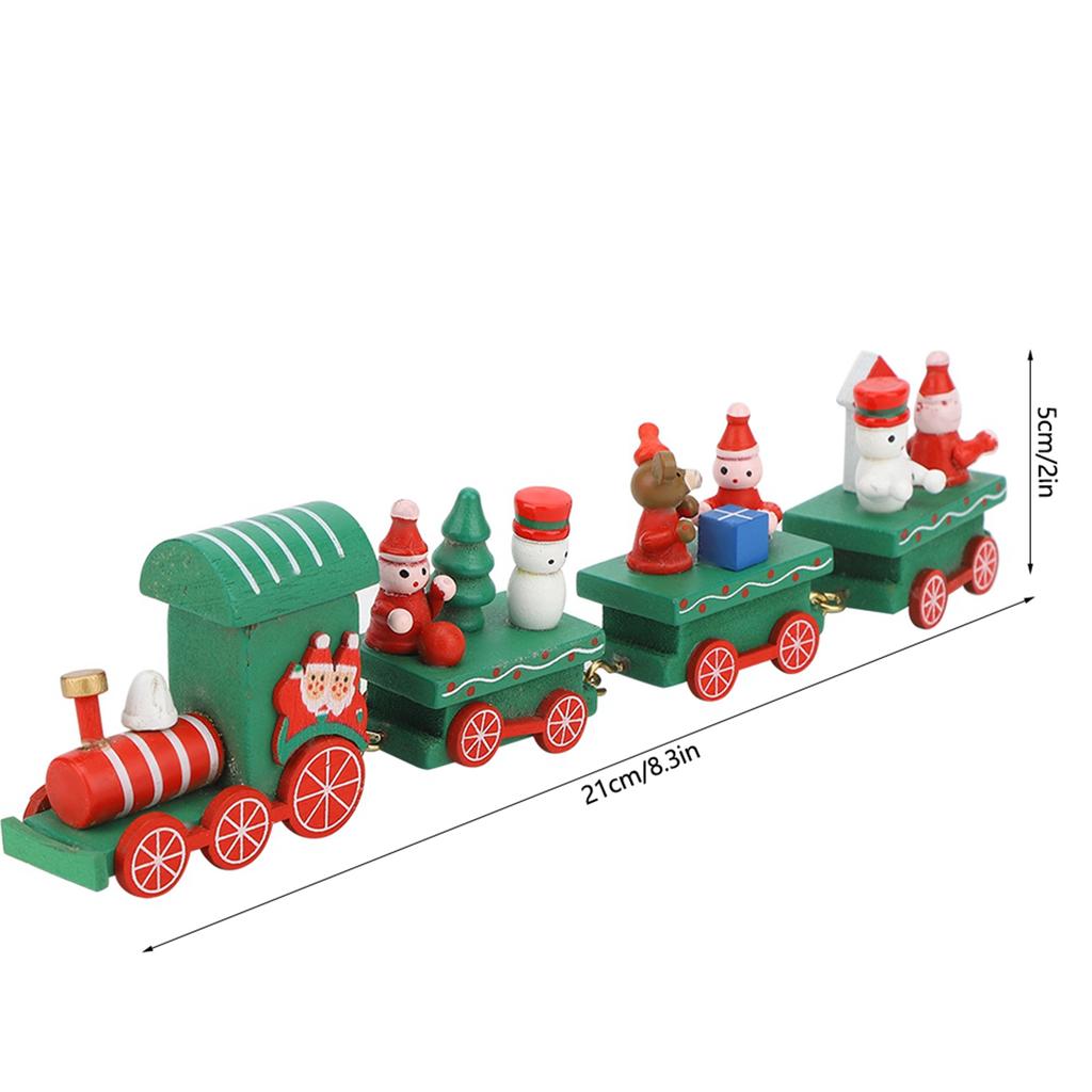 Cute Christmas   Rail Car Compartment Toy Christmas Decoration Ornament Children Gift Red