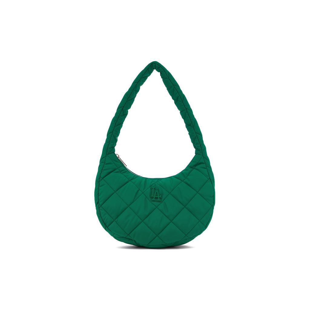 New MLB Polyester Cloud Bag Dumpling Bag Shoulder Bag Handbag Shoulder Bag Women's Green 3ABQM0936-07GNL