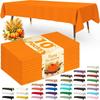 Thick Waterproof Disposable Plastic Tablecloth - Oil & Leak-Proof for Parties and Outdoor Dining