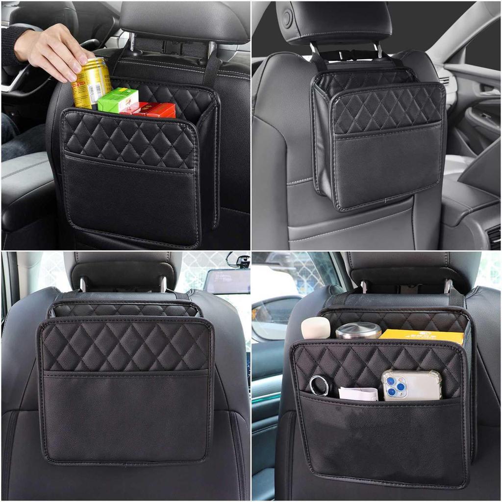 Lunari Seat Bag Car Hanging Car Trash Small Item Compact Pocket, Bag, Storage, Organization, Can, Holder, Multifunctional,