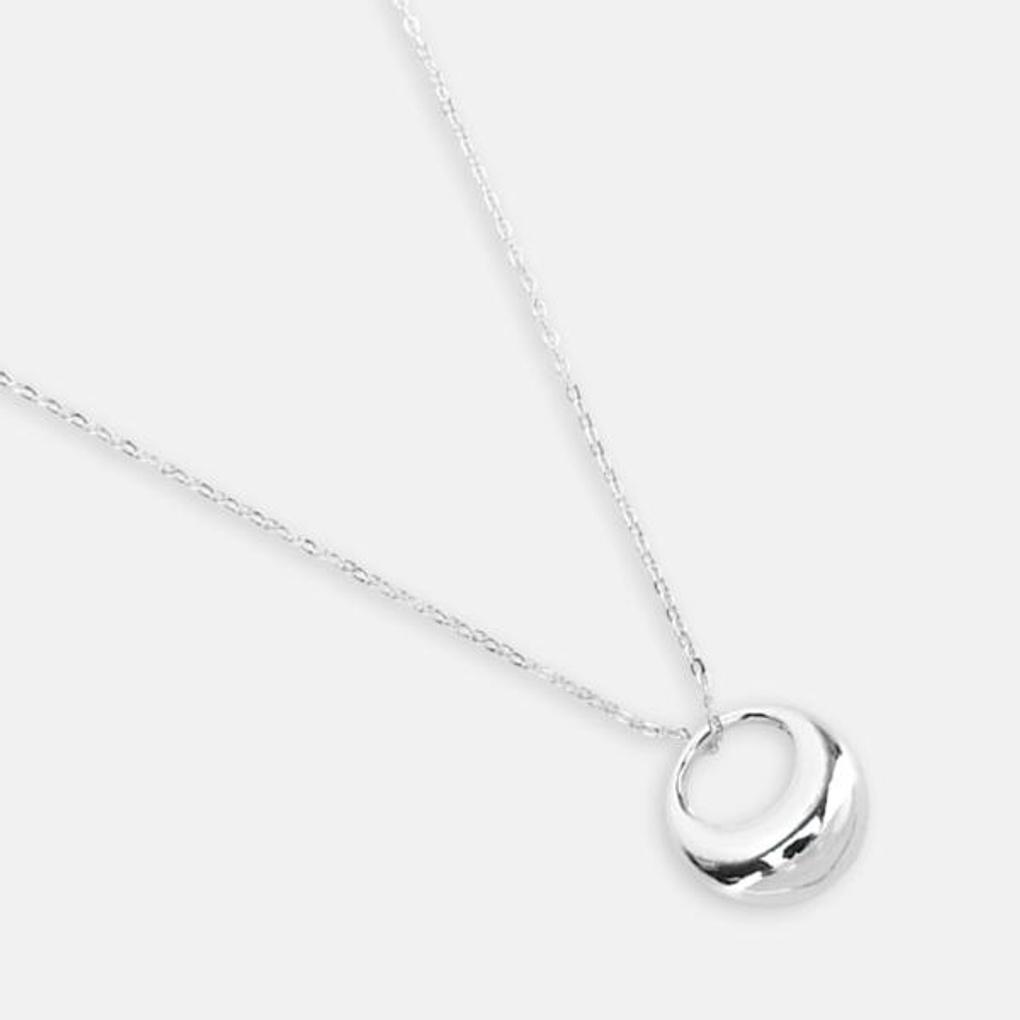 Women's Daily Necklace Bold Ring Pendant Nickel-Free Plated Necklace 800ZEAR