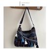 Spring and Summer New Medium Tassel Casual Retro Large-capacity Women's Shoulder Bag Crossbody Women's Bag