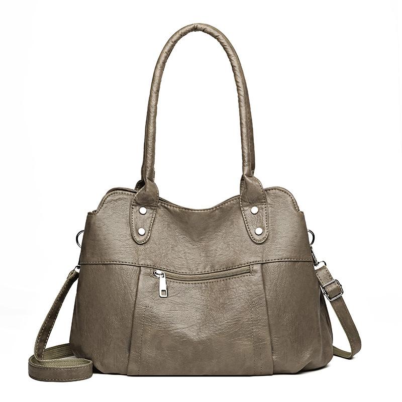 Mother Bag Soft Leather Handbag Women's Shoulder Crossbody Bag Computer Bag Tote Bag