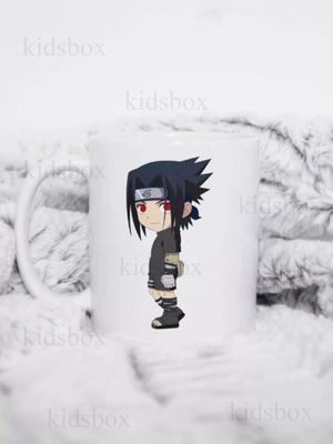 Tasse Naruto Sasuke Chibi mit Aufdruck Keramiktasse Naruto Sasuke Uchiha 330 ml