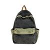 High Quality Denim Color Blocking Designer Style Portable Backpacks for Unisex Fashi Youth Casual Large Capacity School Bags