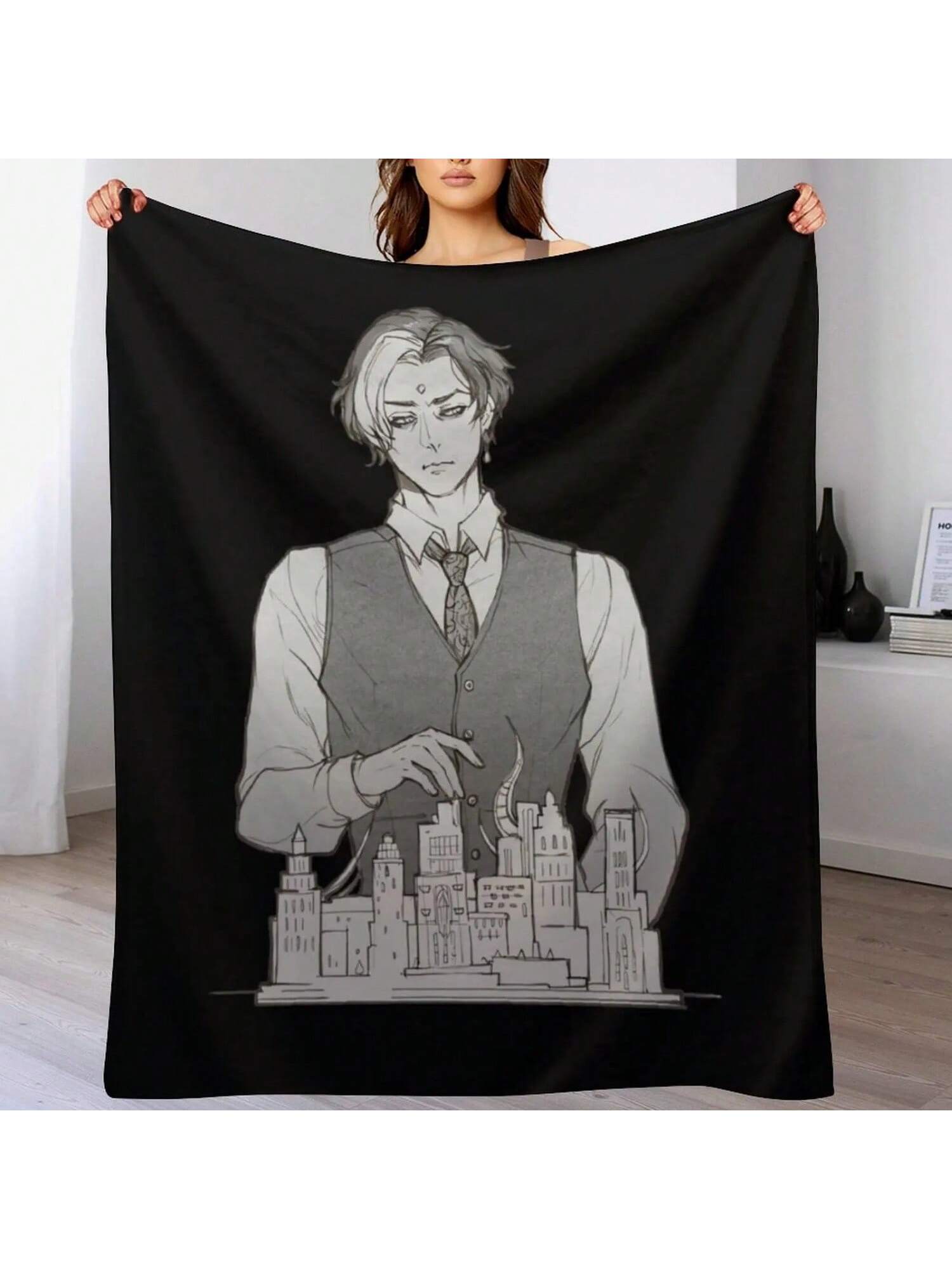 Emet-Selch - The Architect _t Throw Blanket Soft Plush Plaid Giant Sofa Vintage Blankets 75X95CM