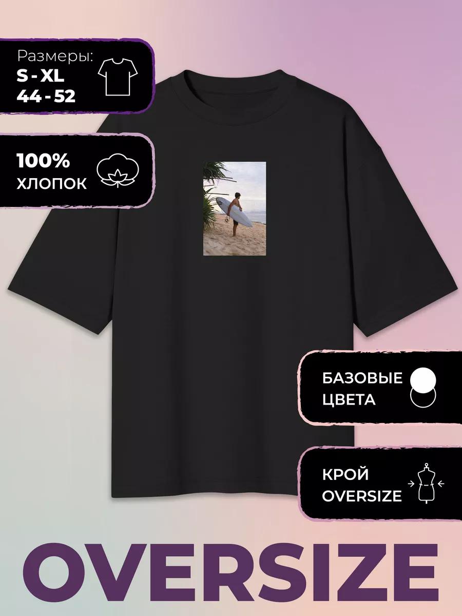 Oversized Printed T-shirt Surf Miami Club - Surf S