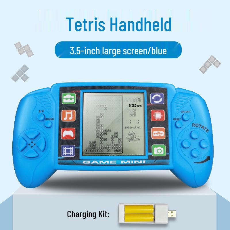 Classic Nostalgic Tetris Game Console for Children - Educational Retro Handheld Toy Gift