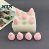 Easy Release Jelly Molds Strawberry Shaped Silicone Mold, DIY Mousse Cake Ice Cream for Chocolate Maker, Baking Resin Candle Soap Making Craft