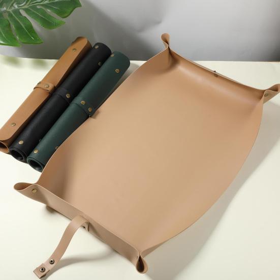 Thickened Faux Leather Plant Repotting Mat for Indoor Plants Foldable Transplanting Mat Mess Control Waterproof Gardening