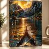 Golden Lake Fishing Trip Metal Poster Perfect Gift for Fans Lovers Customized Wall Art Metal Sign for Article Decoration Room
