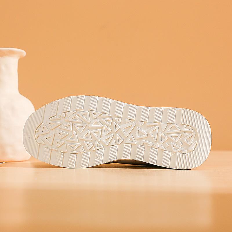 Forrest Gump shoes women's 2025 spring new high heels thick-soled versatile board shoes student little white sports shoes breathable