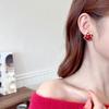 Women's Light Luxury Design Elegant Imitation Pearl Round Earrings Fashionable And Versatile Niche Design Earrings