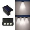 Decorative Solar Garden Lights Waterproof Solar Powered Lamps LED Stairs Wall Lamp  Yard