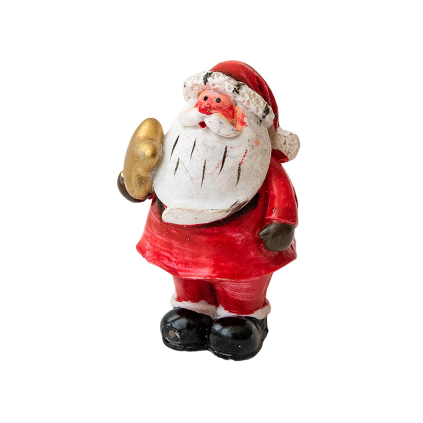 

Санта Керамическая кукла Креативные рождественские украшения Смоляные украшения для пожилых людей Детские рождественские игрушки One Size