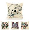 Süße Hundepillowcase Mit Süßem Hundemuster Für Sofa Und Wohnkultur