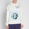 OFF WHITE Baumwoll-Kapuzenpullover mit Liberty-Print OMBB034E181920150299