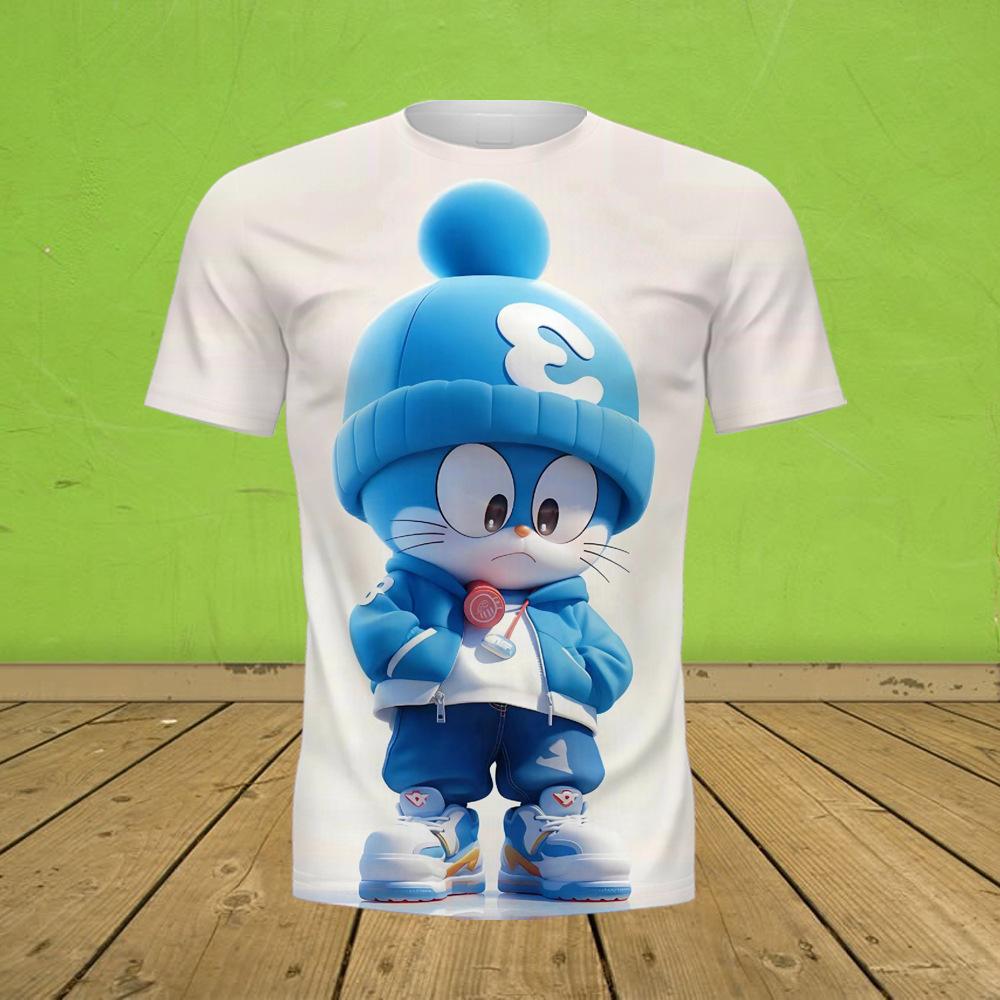 

Летняя минималистичная футболка с принтом животных и кошек, свободная футболка с круглым вырезом и короткими рукавами с 3D-принтом 6XL