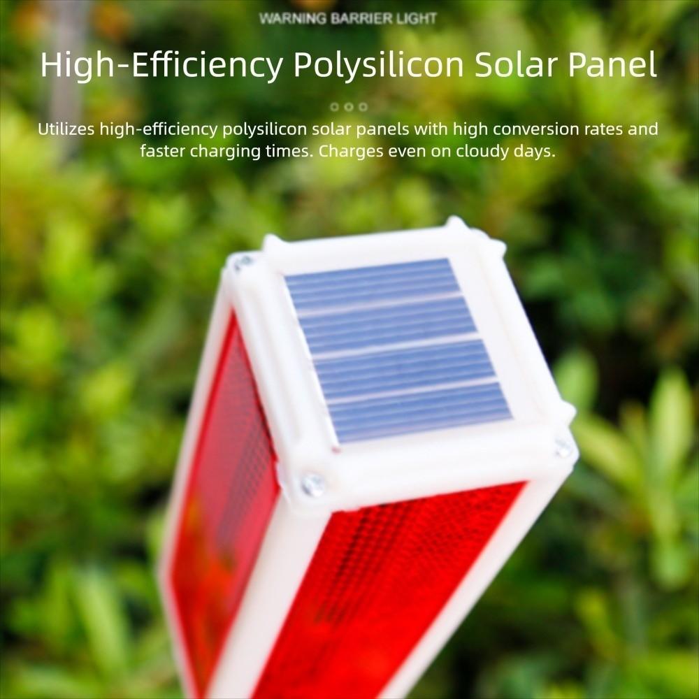 Warning Light Traffic Roadside Lights Led Flashing Signals Solar Lamps  Outdoor