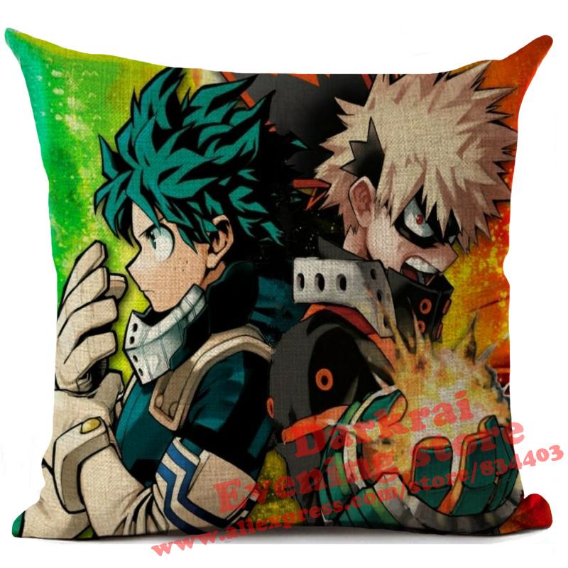 My Hero Academia Cushion Cover Cartoon Anime Throw Pillows Living Room Sofa Home Decoration Pillowcase