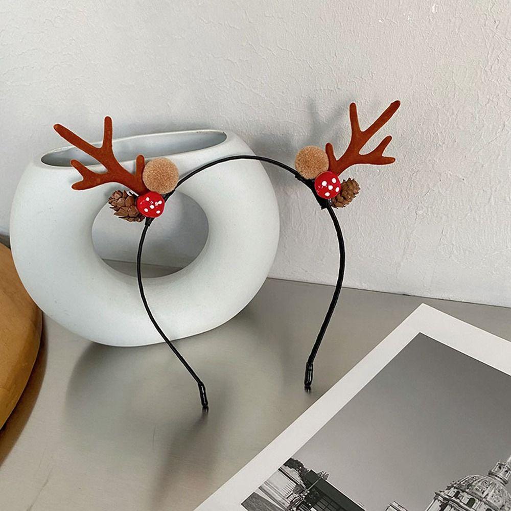Xmas Headdress Kids Merry Christmas Decor Antlers Headband Hair Accessories Christmas Hair Hoop