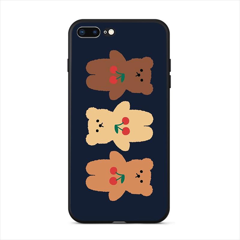 Lovely Cartoon Mobile Shell Cute Bear Phone Case For Iphone X XR XS 12 Mini 13 11 Pro Max 7 8 6S 6 Plus 5S SE 2020 10 Hard Cover