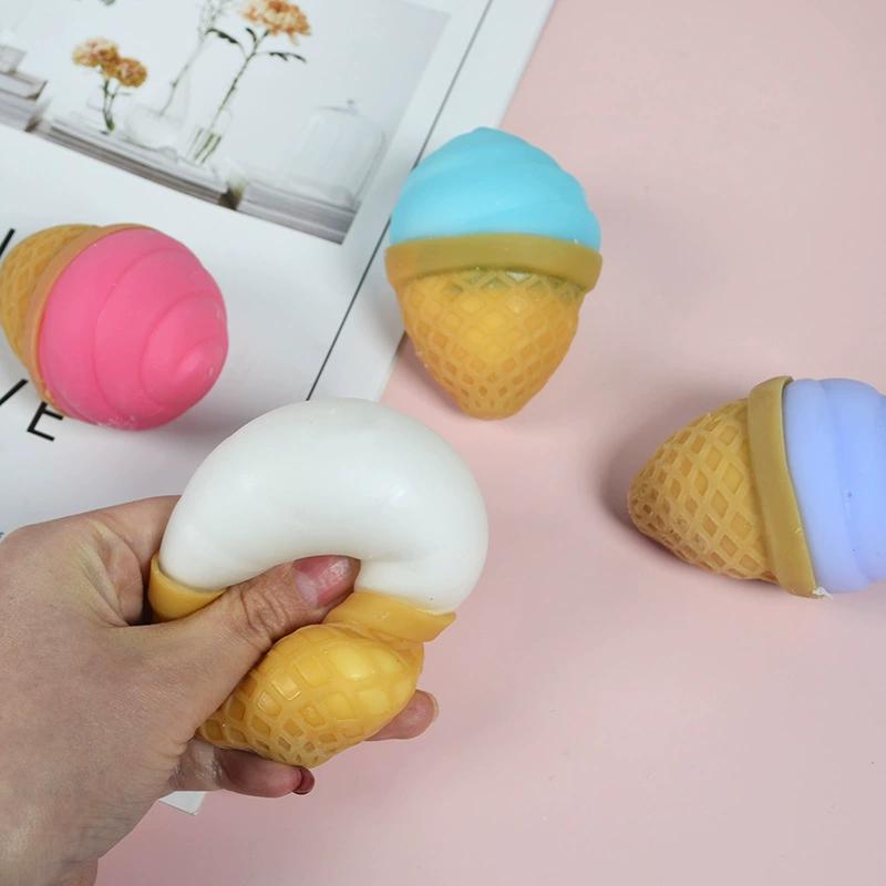 Soft Ice-cream Squeeze Toy Sensory Toy TPR Simulation Food Fidget Toy Fidget Toy 3D Pinch Decompression Toy Kid