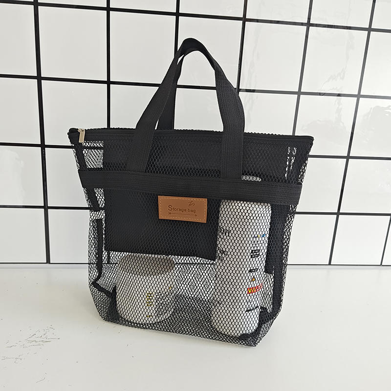 New Women's Beach Top-Handle Bags Large Unisex Handheld Swimming Storage Pouch With Inner Network Folding Organizer Package