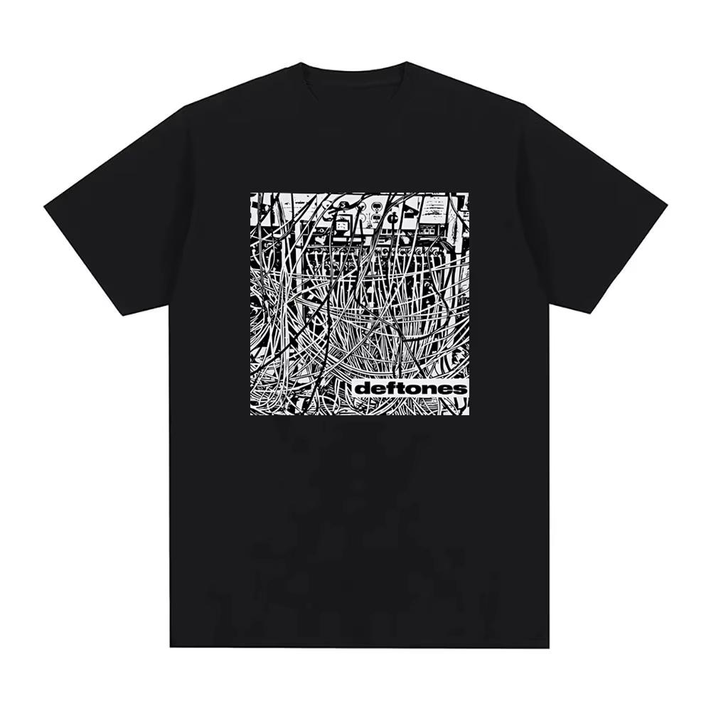 Deftones Wires Herren T-Shirt Sommer Deftoness Gleicher Stil T-Shirt Harajuku Hohe Qualität Baumwolle Grafikdruck Camisetas Tees