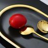 4Pcs Mini Teaspoon Set 18/8 Stainless Steel Gold Tea Spoon Small Silver Dessert Scoop Mirror Polished Tableware For Party